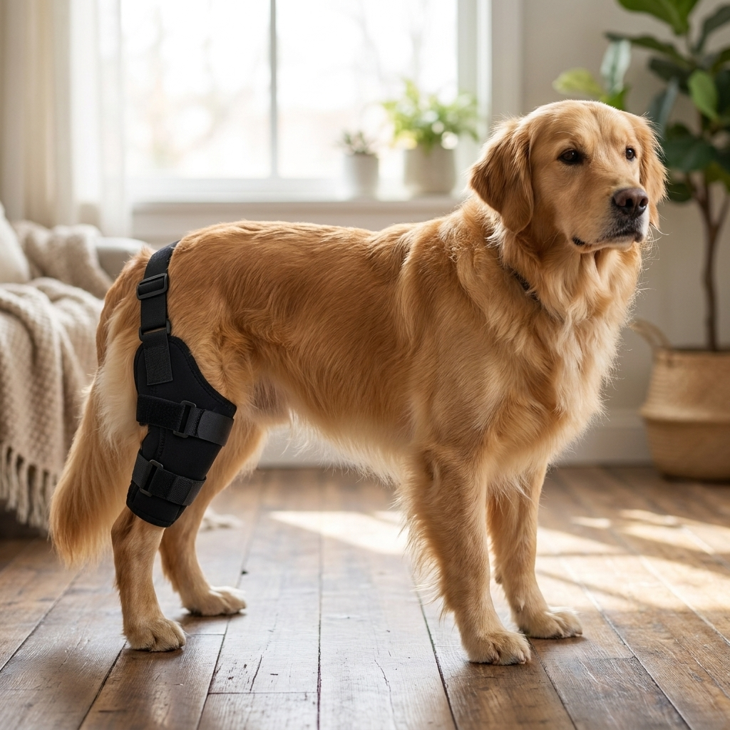 Knæ- & Hofteskinne til Hunde – Ledstøtte ved Slidgigt & Skader