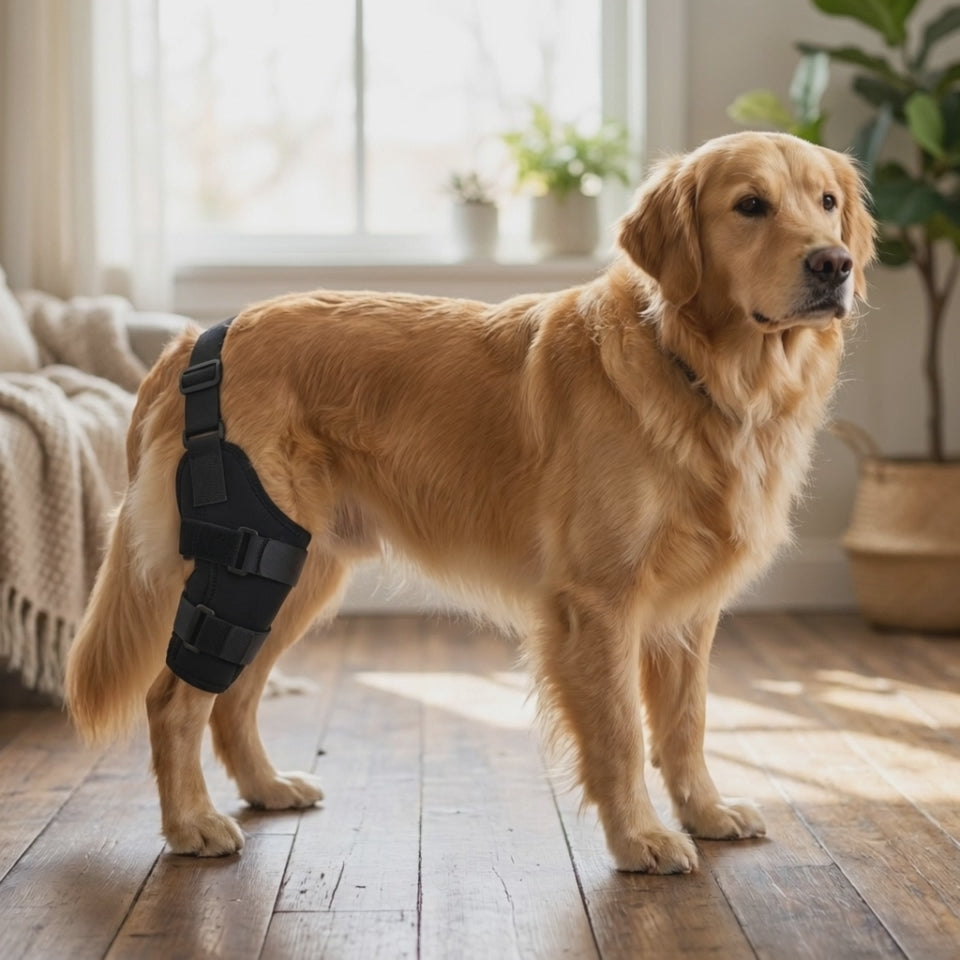 Knæ- & Hofteskinne til Hunde – Ledstøtte ved Slidgigt & Skader